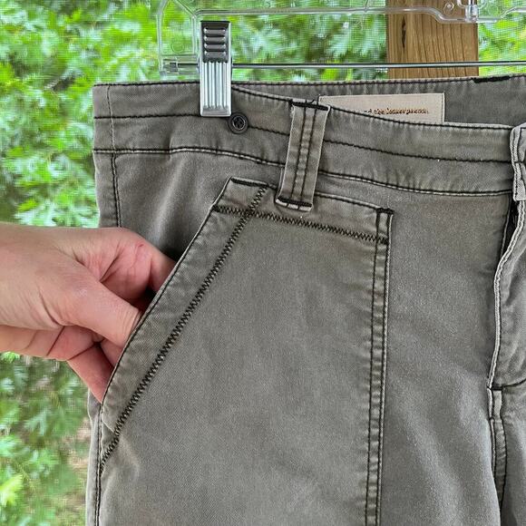 Anthropologie Pilcro And The Letterpress Taupe Utility Pants Size 12 - Picture 3 of 11